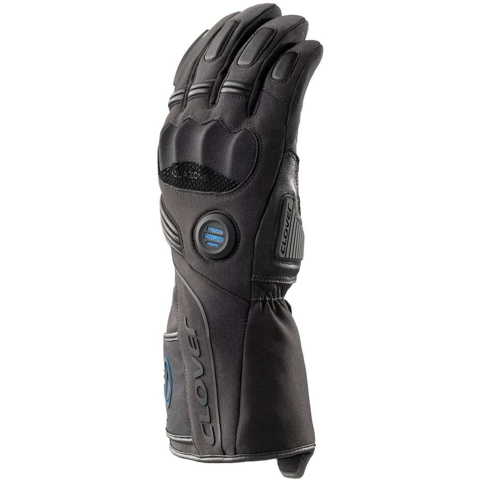 Gants de moto chauffants Clover POLAR-2 WP noirs