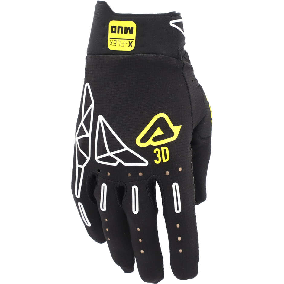 Gants de moto cross enduro Acerbis X-FLEX 2.0 MUD noirs