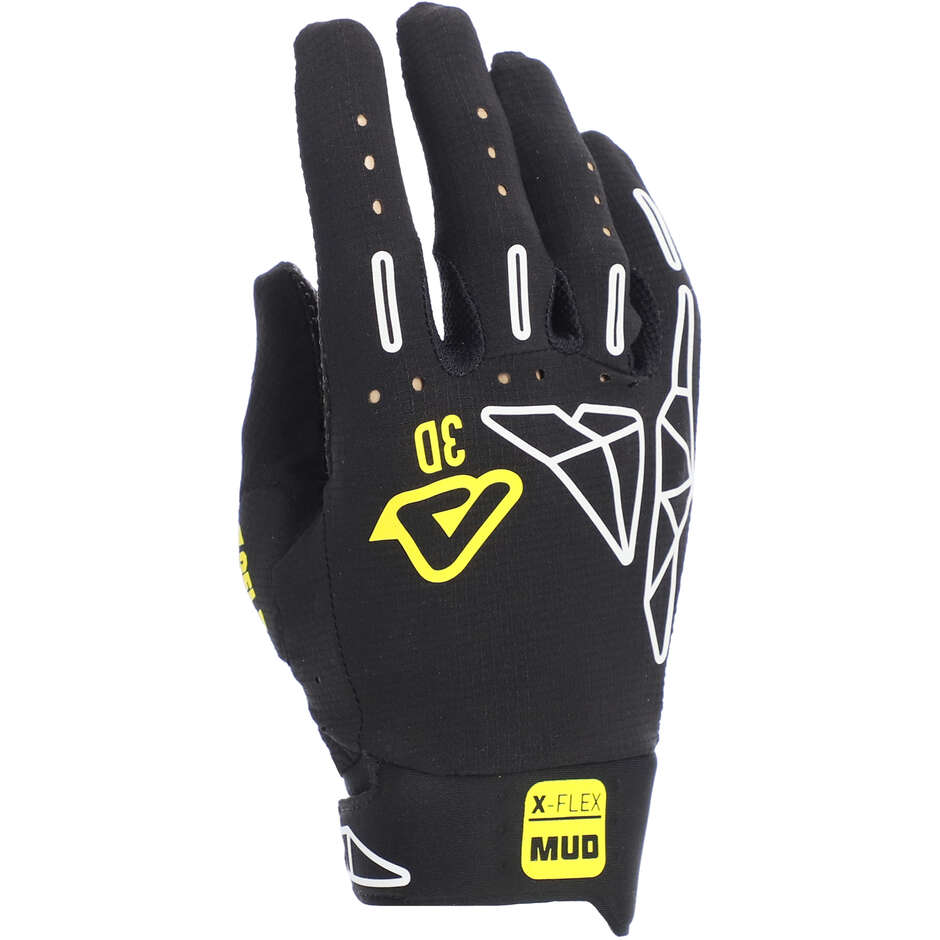 Gants de moto cross enduro Acerbis X-FLEX 2.0 MUD noirs