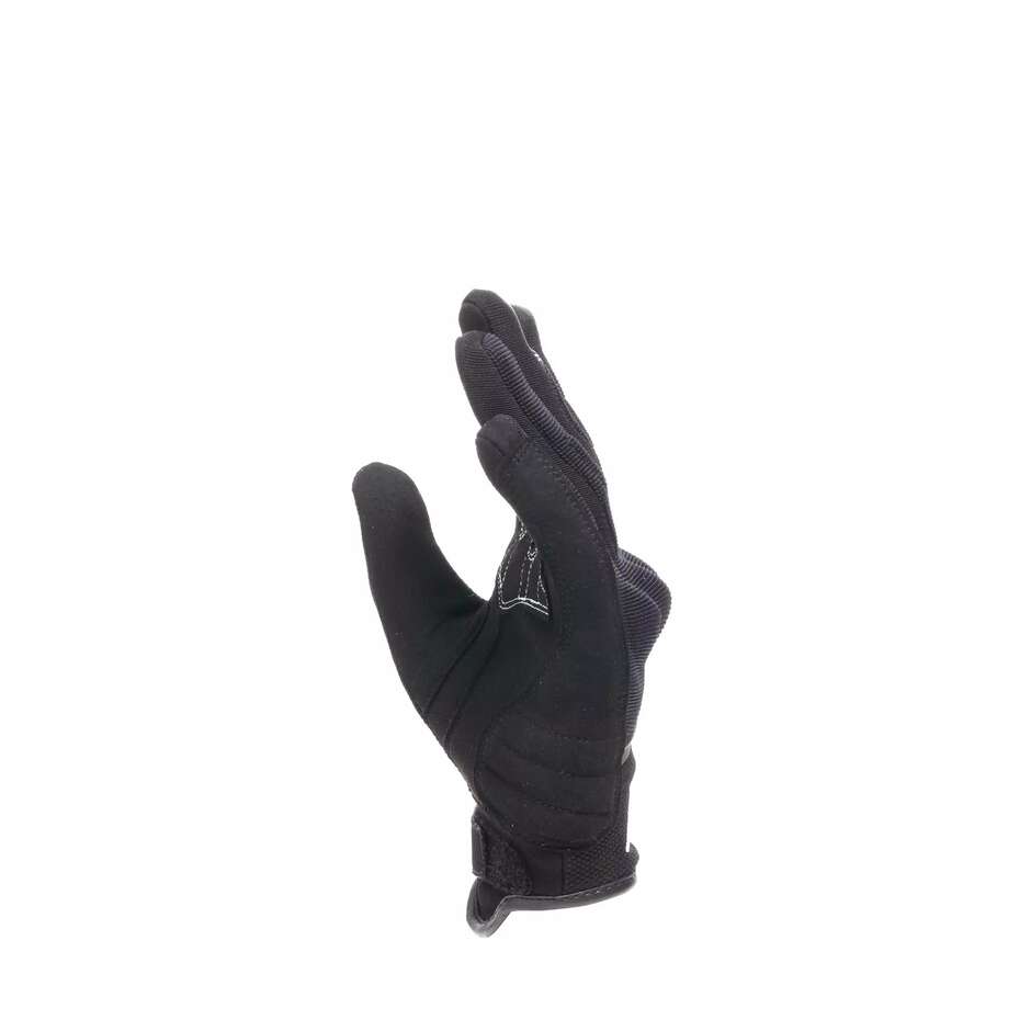 Gants de moto Dainese METRAX AIR pour femmes, noirs et blancs.
