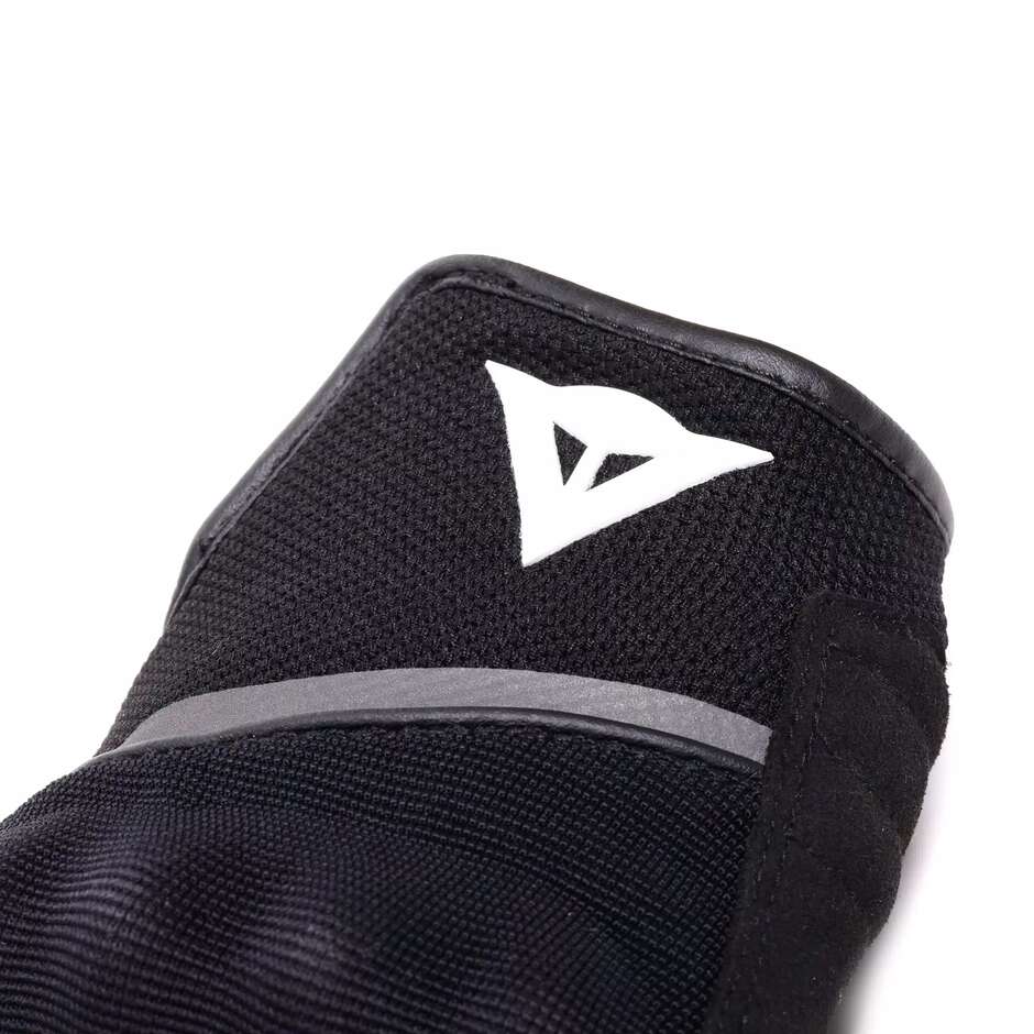 Gants de moto Dainese METRAX AIR pour femmes, noirs et blancs.
