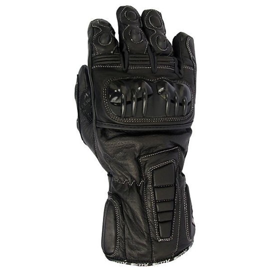 Gants de moto de sport d'hiver en cuir X-Hand modèle Livigno étanche avec protections