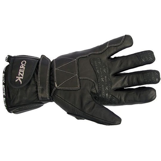 Gants de moto de sport d'hiver en cuir X-Hand modèle Livigno étanche avec protections