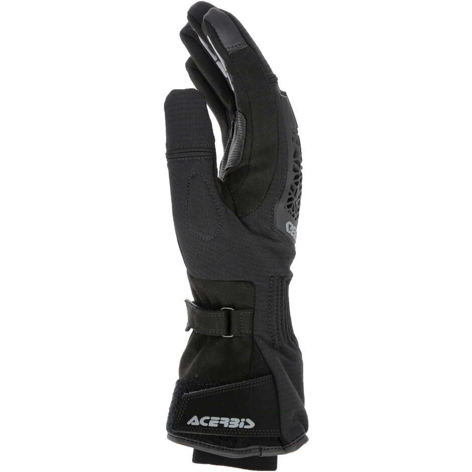 Gants de moto d'hiver Acerbis CORSSOVER WINTER WP noirs