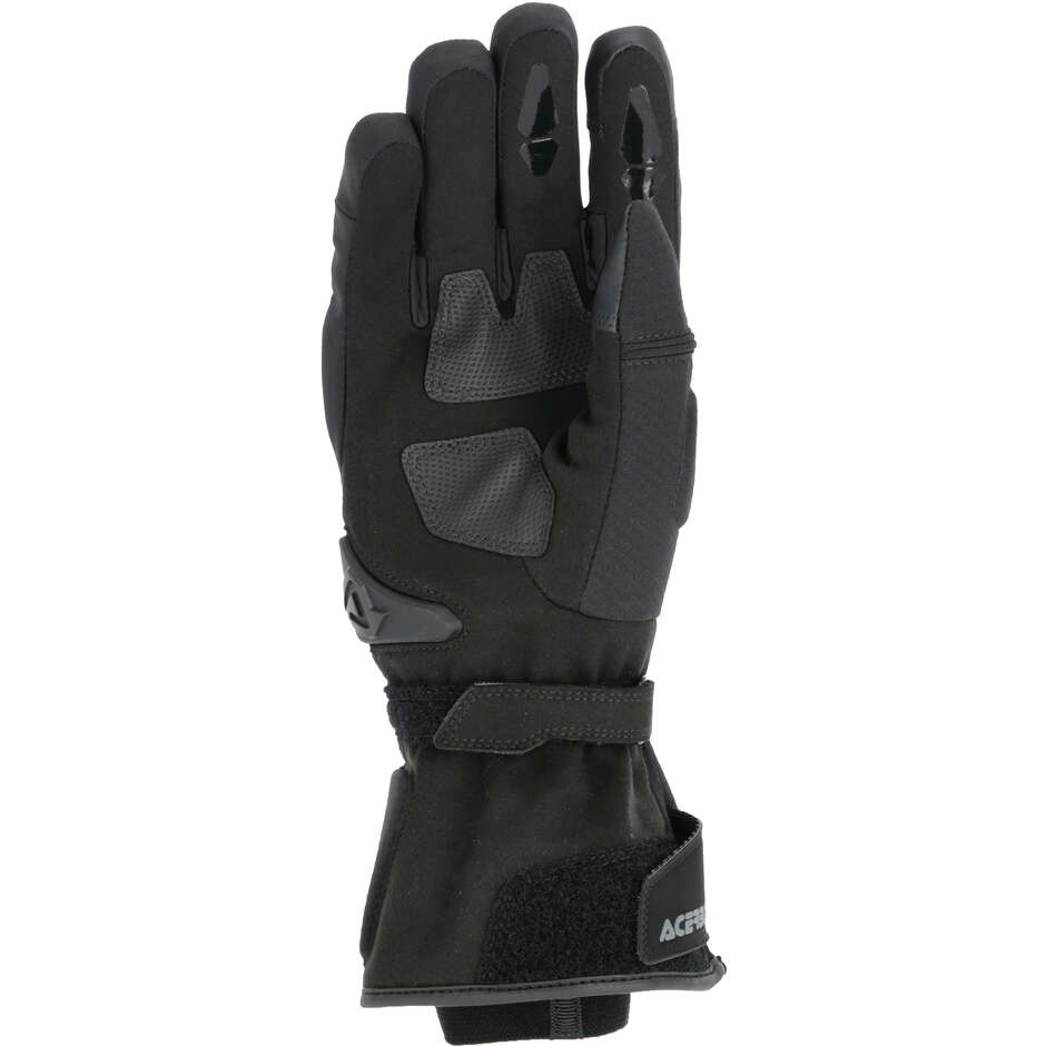 Gants de moto d'hiver Acerbis CORSSOVER WINTER WP noirs