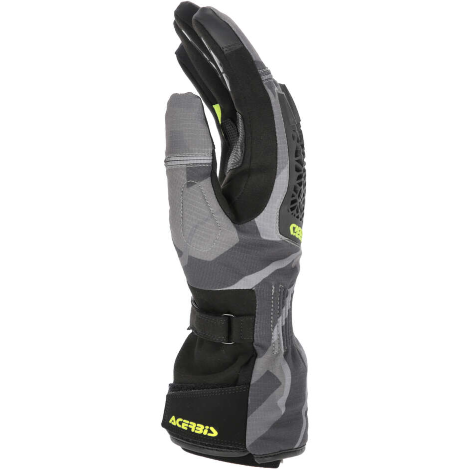 Gants de moto d'hiver Acerbis CORSSOVER WP Noir Jaune