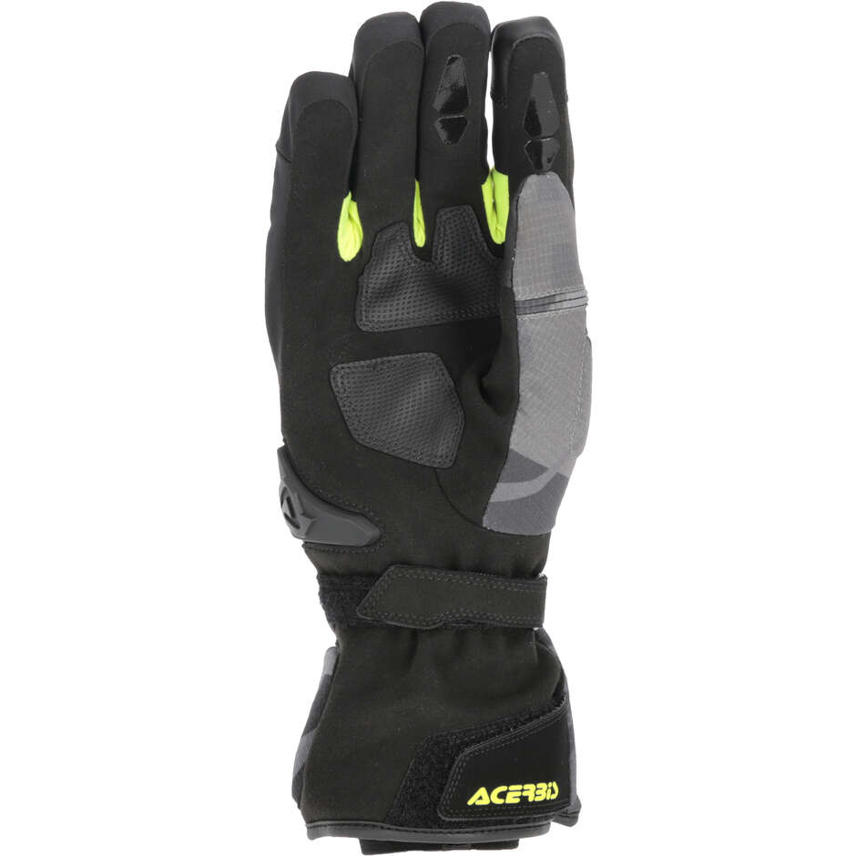 Gants de moto d'hiver Acerbis CORSSOVER WP Noir Jaune