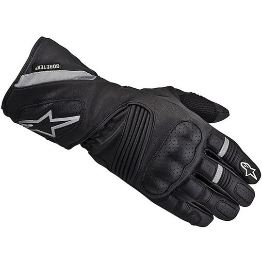 Gants de moto d'hiver Alpinestars Gants imperméables WR-3 GORE-TEX Noir