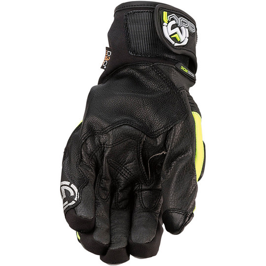 Gants de moto d'hiver avec protections courtes haute visibilité D3O Moose Racing ADV1