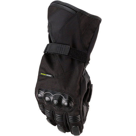 Gants de moto d'hiver avec protections longues gris D3O Moose Racing ADV1