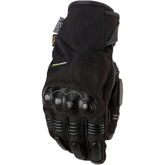 Gants de moto d'hiver avec protections noires D3O Moose Racing ADV1 courtes