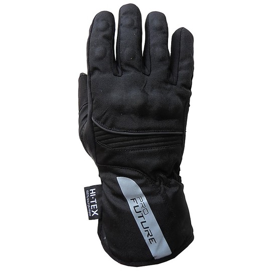 Gants de moto d'hiver imperméables Pro Future avec protection du modèle noir chaud