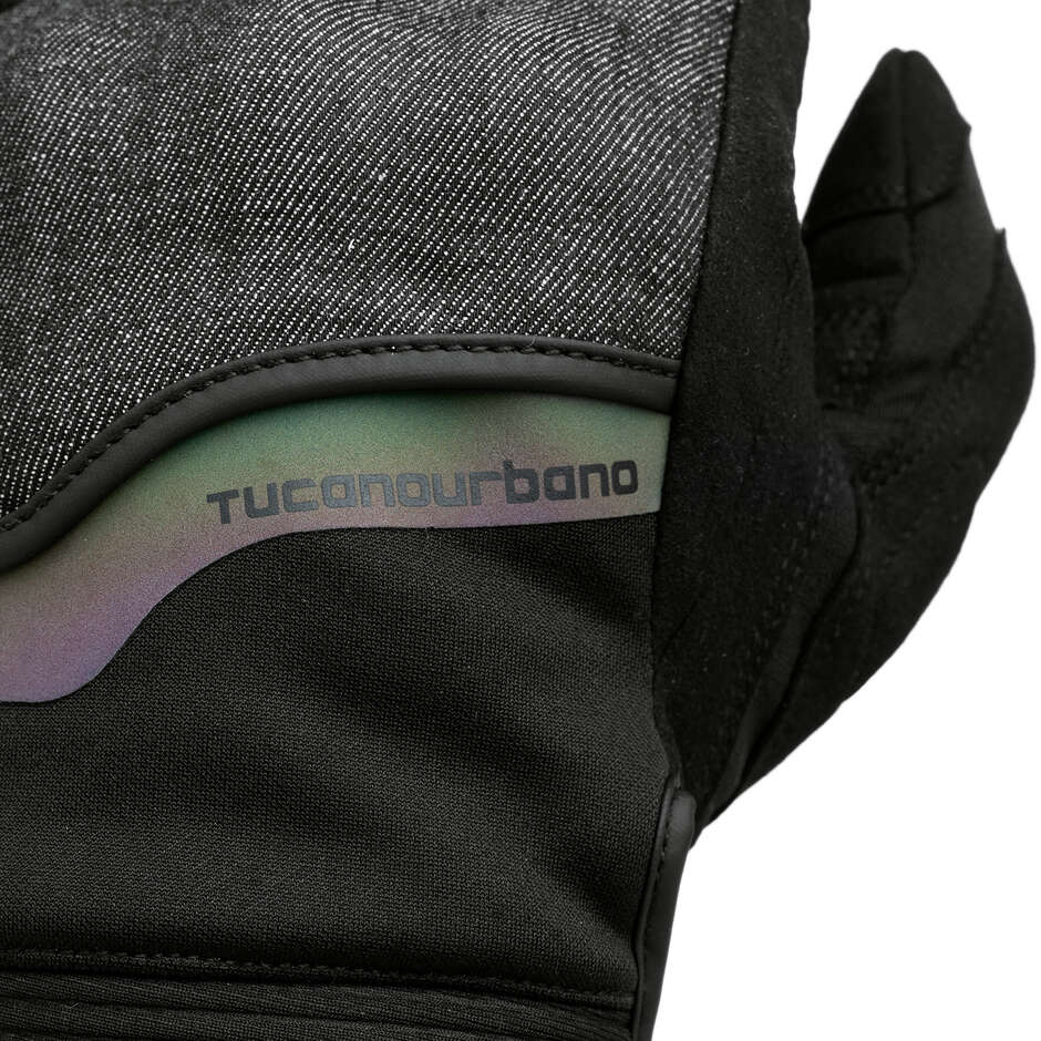 Gants de moto d'hiver noirs Tucano Urbano BOSS HYDROSCUD