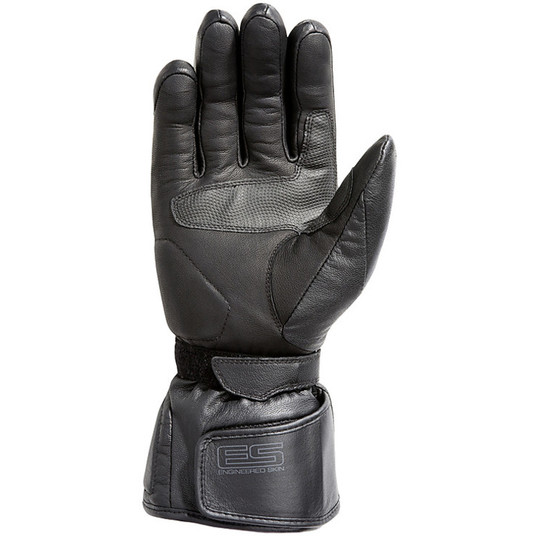 Gants de moto d'hiver Rev'it Zoom H2O en cuir imperméable noir