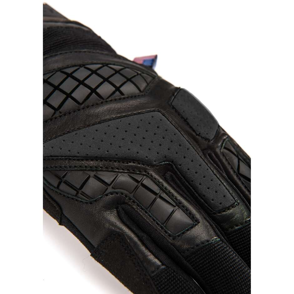 Gants de moto d'été Blauer En cuir noir et tissu Urban Sport