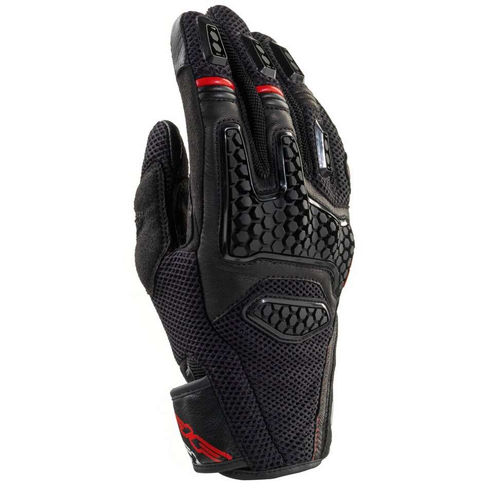 Gants de moto d'été Clover GTS-3 Noir