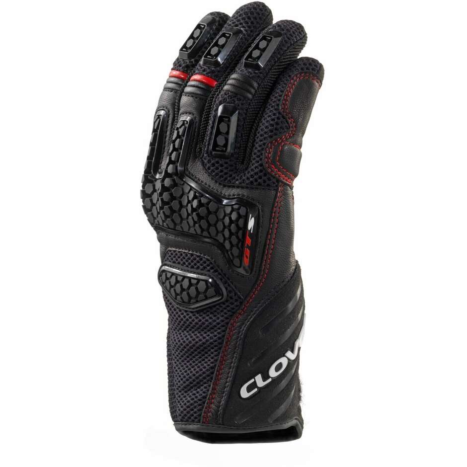 Gants de moto d'été Clover GTS-3 Noir