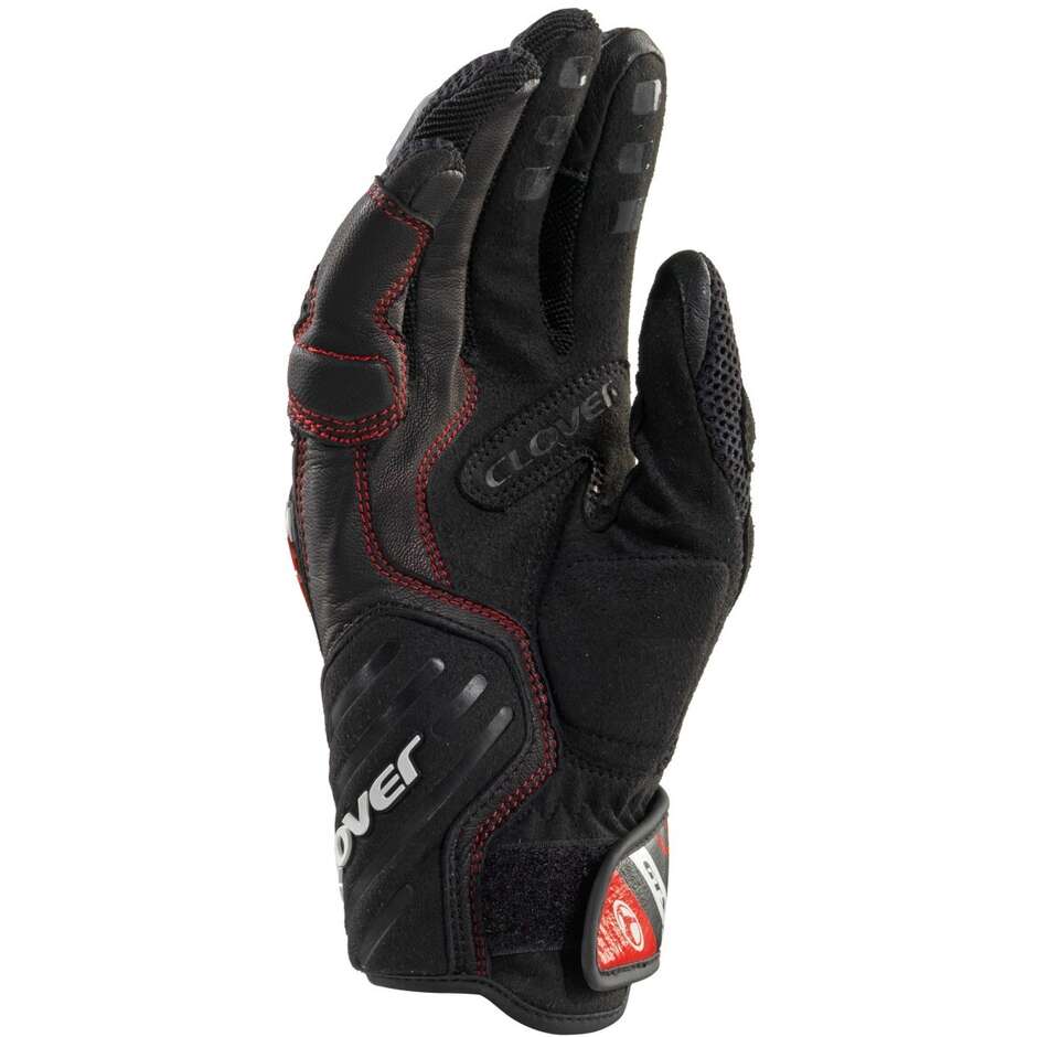 Gants de moto d'été Clover GTS-3 Noir