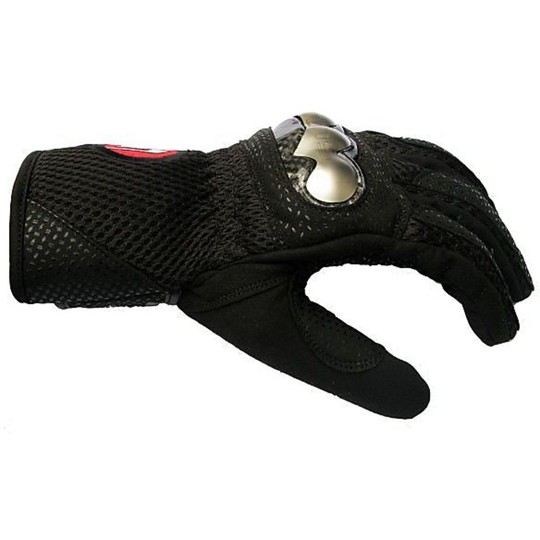 Gants de moto d'été de maille de ville de Suomy en tissu perforé avec des protections en titane