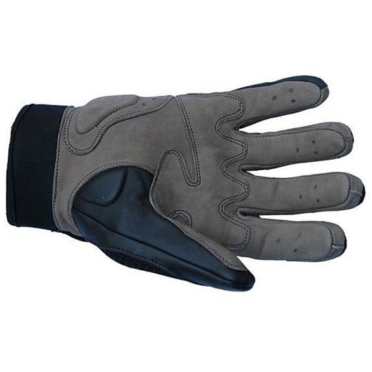 Gants de moto d'été en tissu et en daim avec protections de modèle de foyer