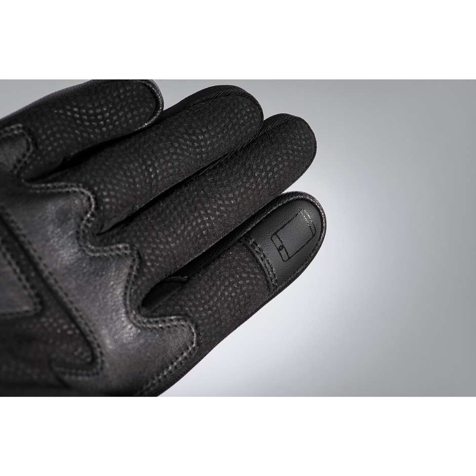 Gants de moto d'été Ixon RS Shine 2 pour femme en cuir et tissu noir doré
