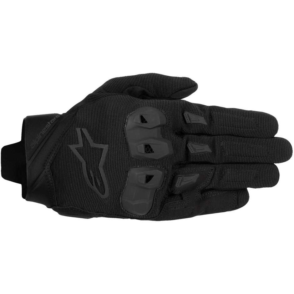Gants de moto en cuir Alpinestars SP X 1 Noir Noir