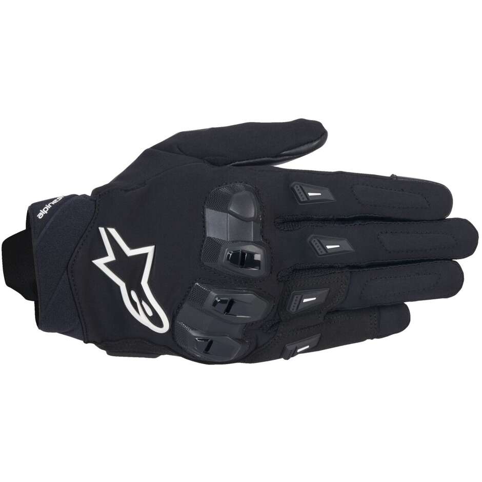 Gants de moto en cuir Alpinestars SP X 3 Noir Blanc