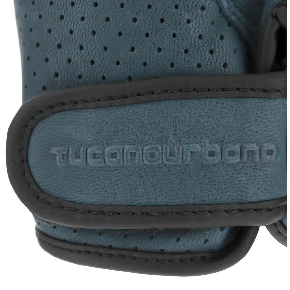 Gants de moto en cuir CE Tucano Urbano 9920HU GIG PRO Teal