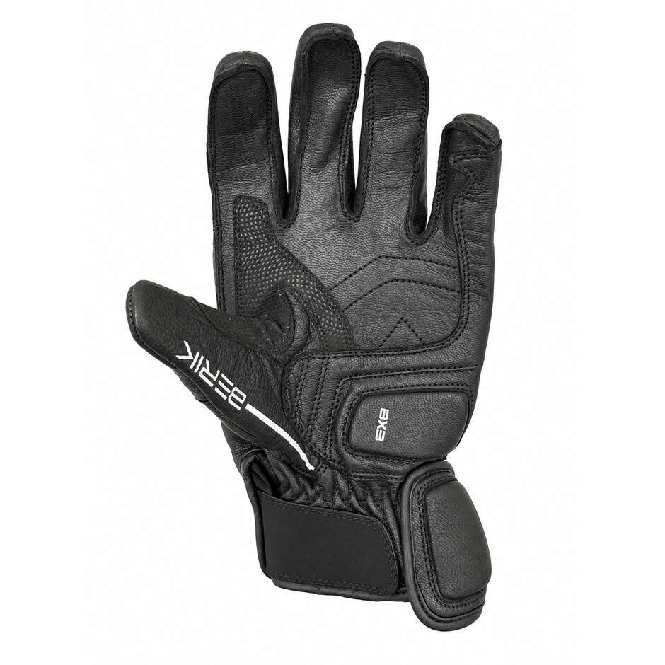 Gants de moto en cuir noir Berik 2.0 185305 New TX-2