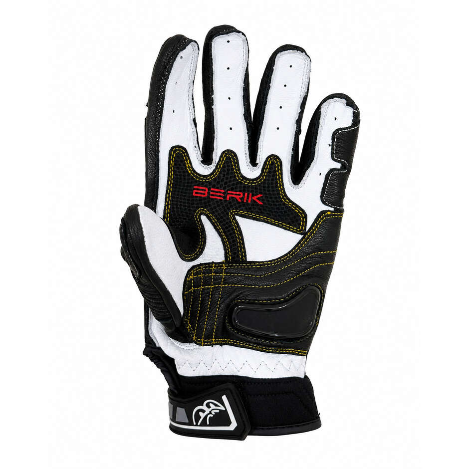 Gants de moto en cuir noir Berik 2.0 235106FR