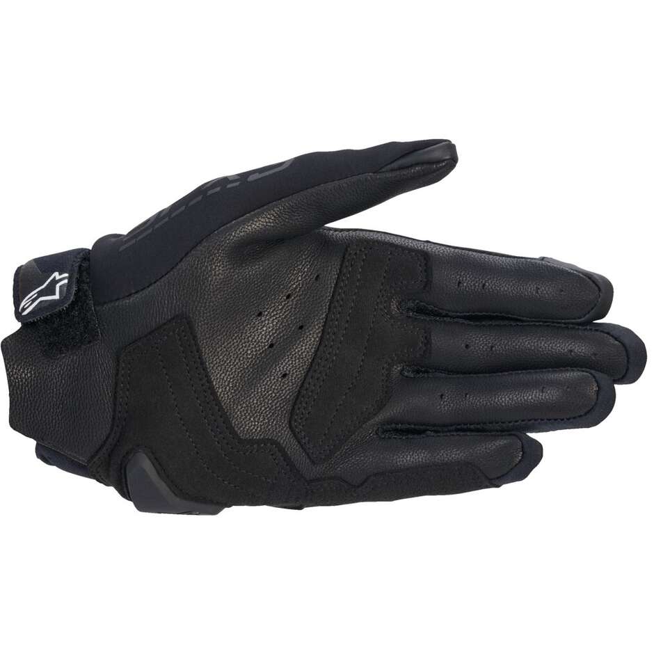 Gants de moto en cuir pour femme Alpinestars STELLA SP X 3 Noir Blanc