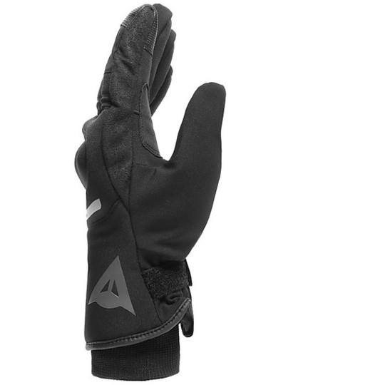 Gants de moto en tissu Dainese AVILA D-DRY anthracite noir
