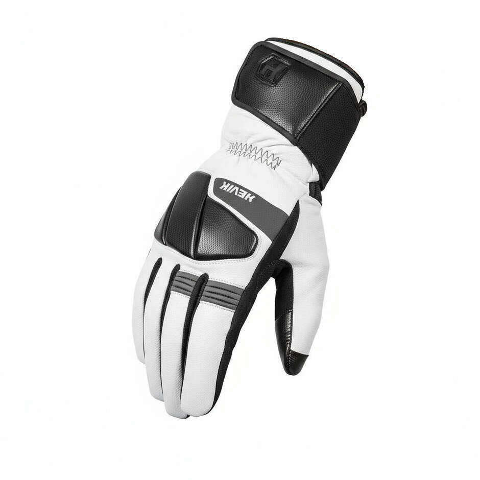 Gants de moto en tissu d'hiver Hevik GIOVE Gris