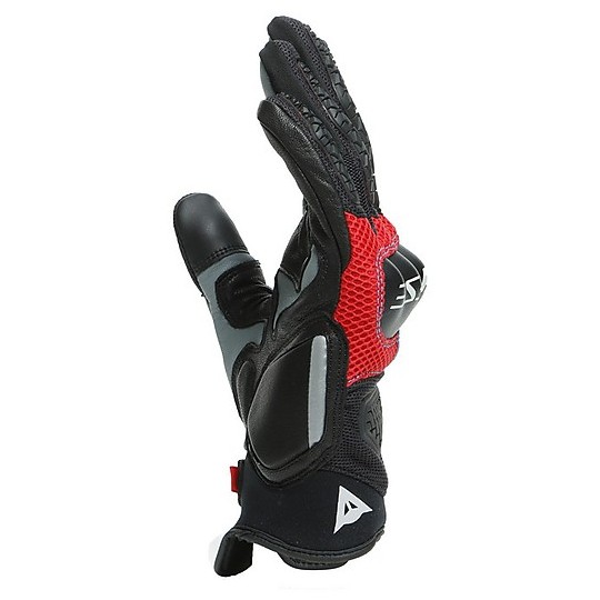 Gants de moto en tissu d'été Dainese D-EXPLORER 2 noir bleu rouge