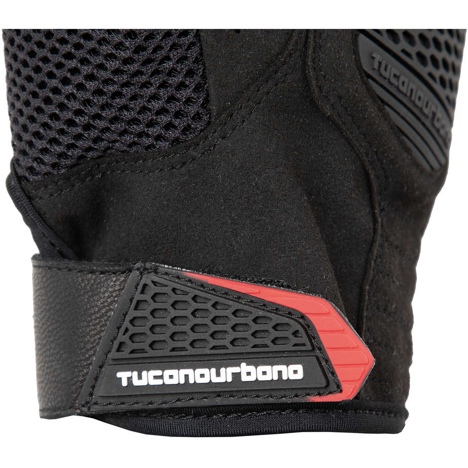 Gants de moto en tissu d'été Tucano Urbano 9974HM MRK2 Noir