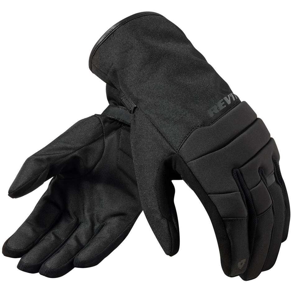 Gants de moto en tissu noir Rev'it MANKATO H2O