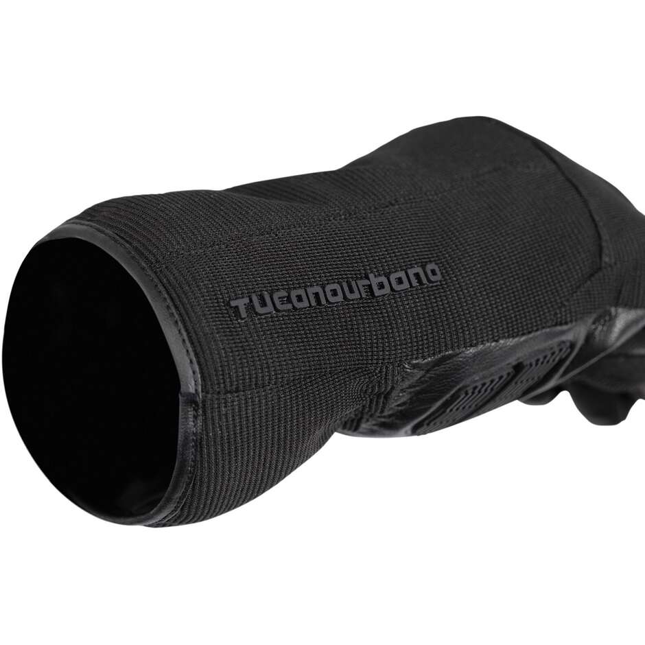 Gants de moto en tissu noir Tucano Urbano 9154HM SUPERMONTY