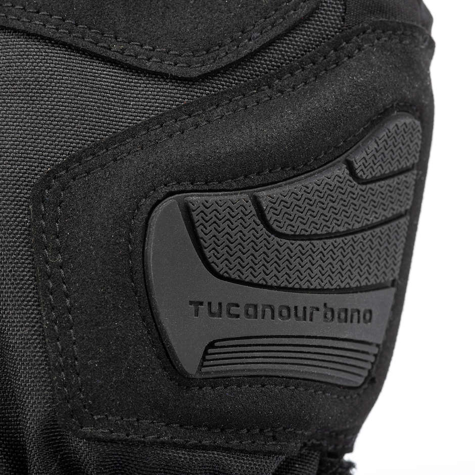 Gants de moto en tissu noir Tucano Urbano PASSWORD PLUS