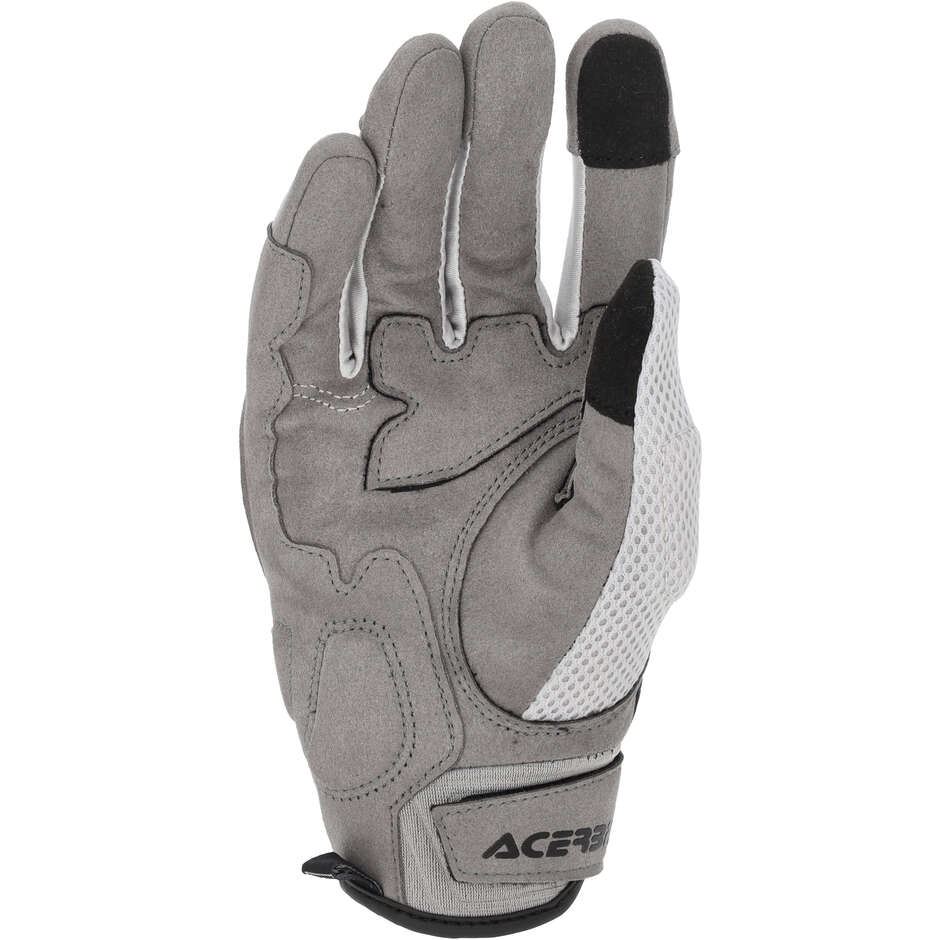 Gants de moto enduro Acerbis RAMSEY My Vented CE Cross, gris clair