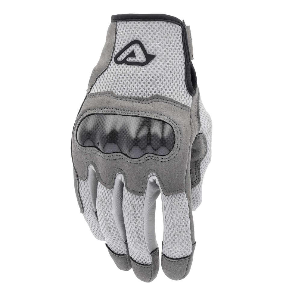 Gants de moto enduro Acerbis RAMSEY My Vented CE Cross, gris clair