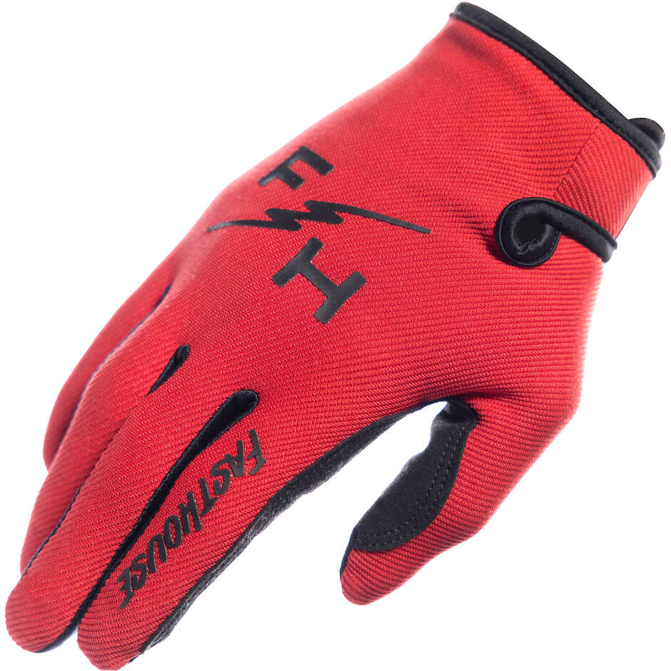 Gants de moto Fasthouse Carbon Eternal Croix-Rouge