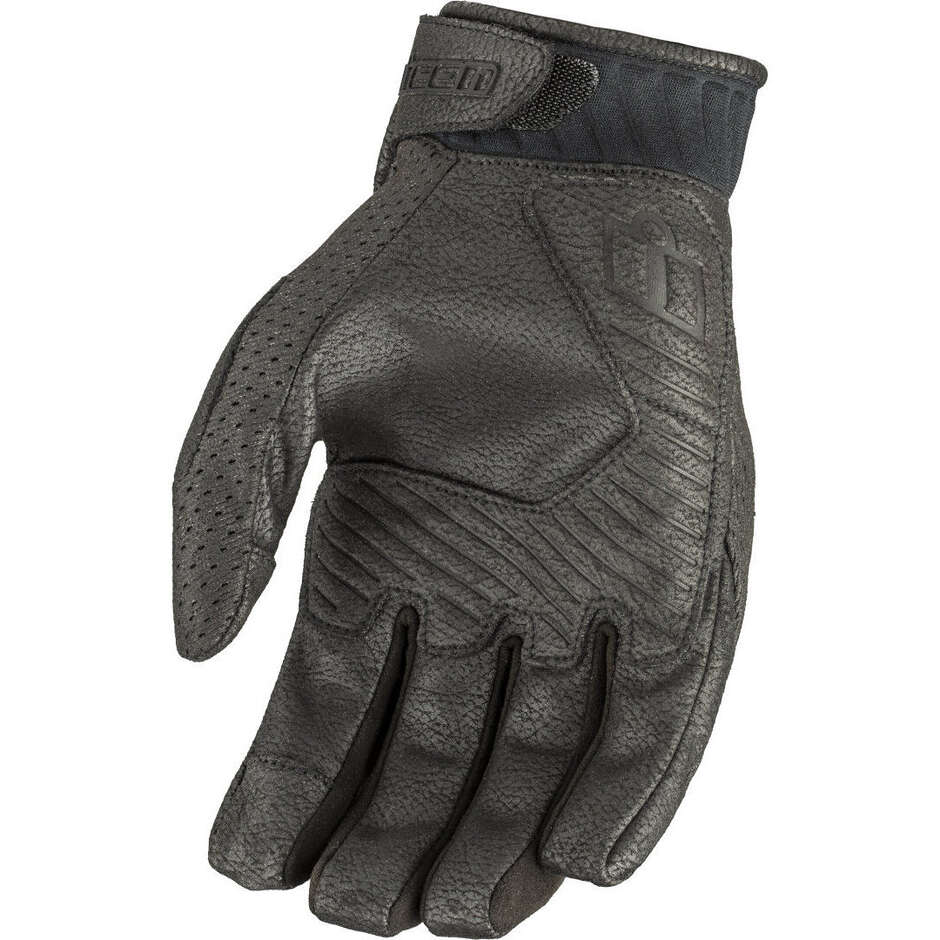 Gants de moto Icon OVERLORD3 CE Noir