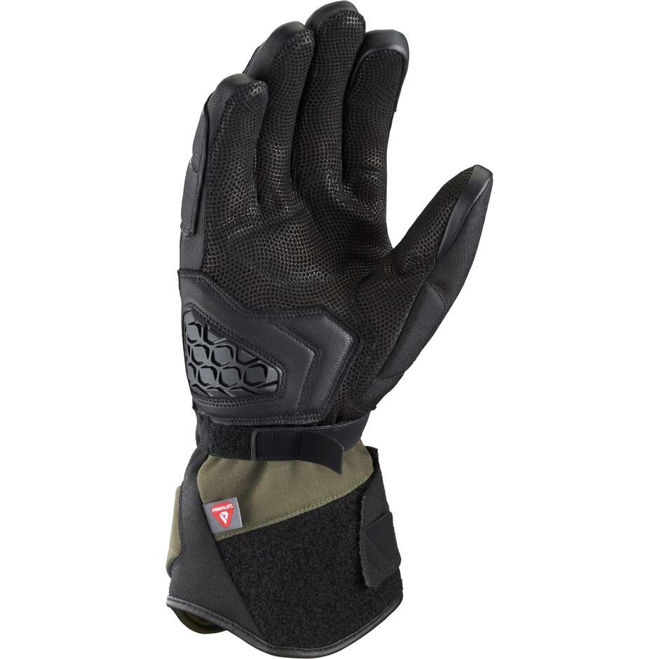 Gants de moto Ixon MS DRAKKAR Noir Kaki