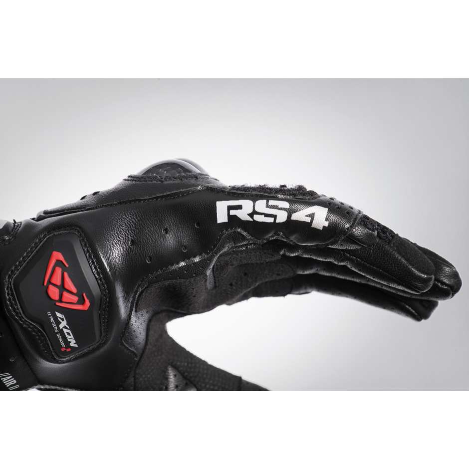 Gants de moto Ixon RS4 AIR Lady Sports d'été noir argent