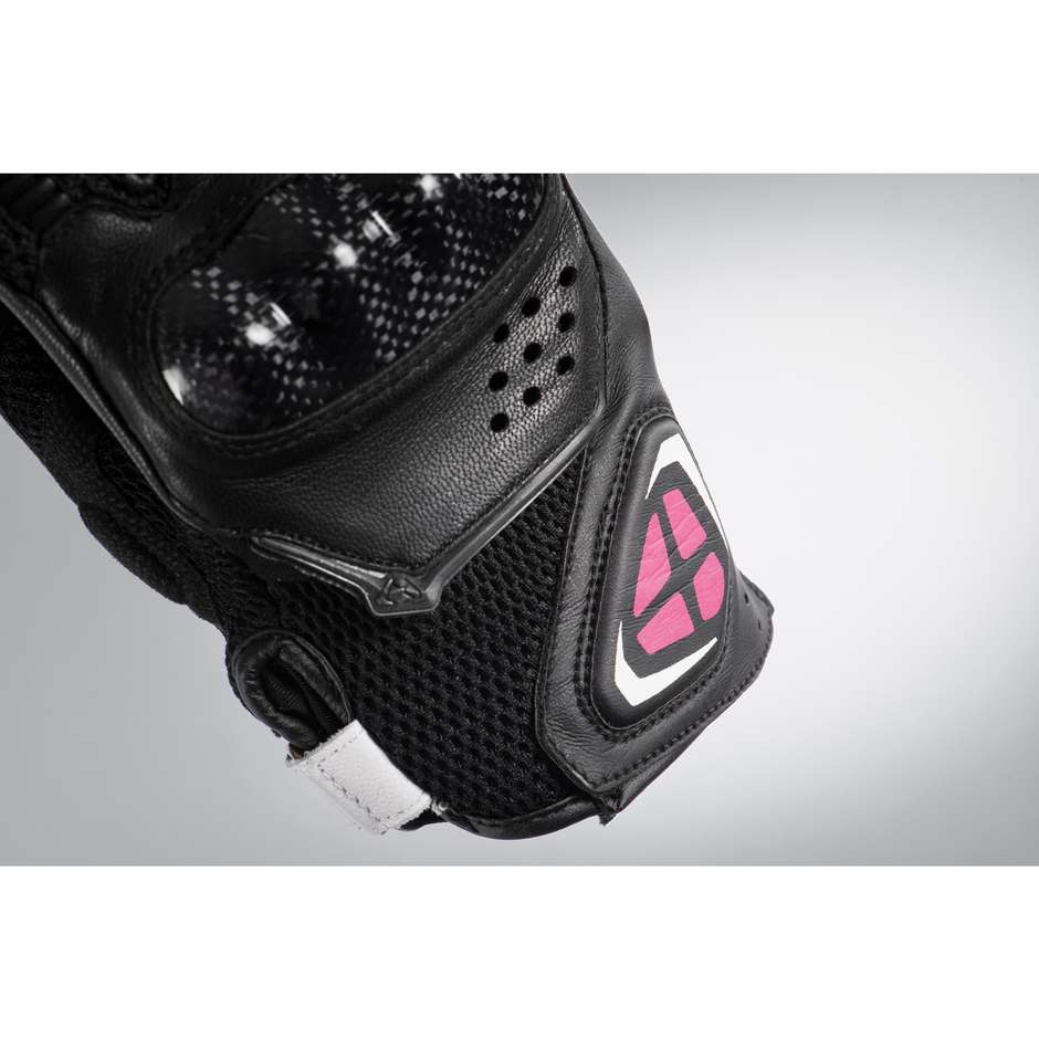 Gants de moto Ixon RS4 AIR Lady Sports d'été Noir Fuchsia