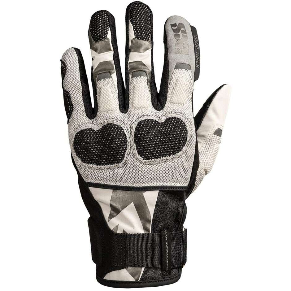 Gants de moto iXS Venture-Air 1.0 Noir - Gris clair