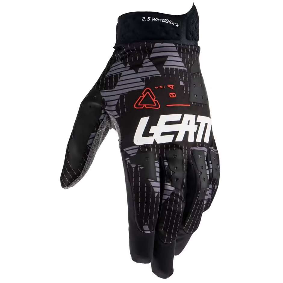 Gants de moto Leatt 2.5 WINDBLOCK Cross Enduro noir gris
