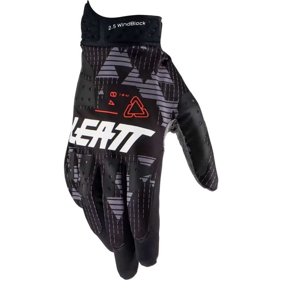 Gants de moto Leatt 2.5 WINDBLOCK Cross Enduro noir gris