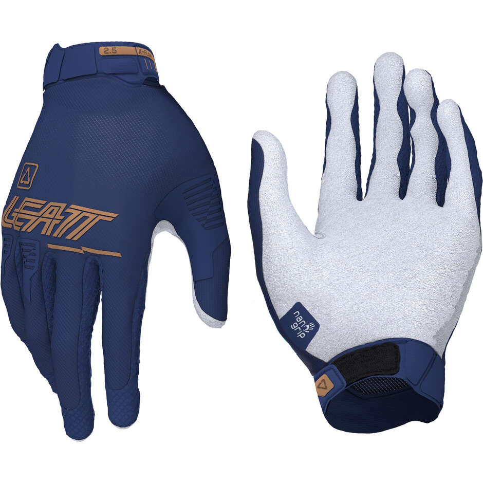 Gants de moto Leatt 2.5 X-Flow pour femmes, bleus