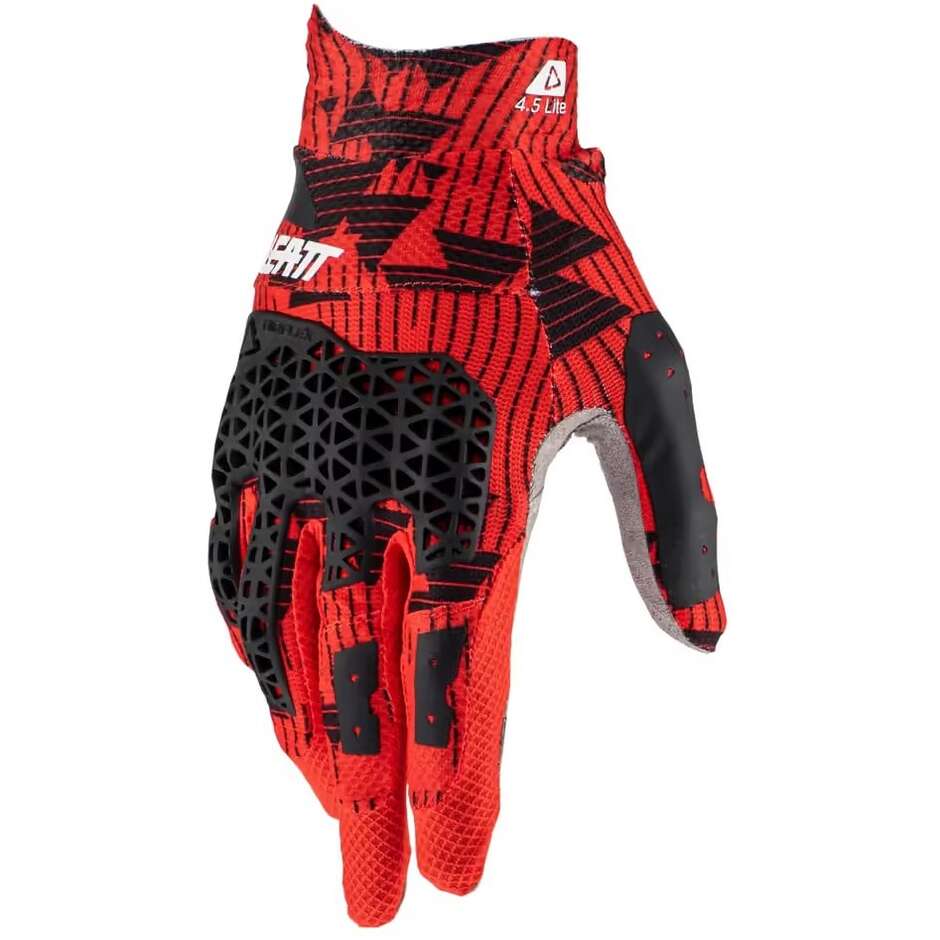 Gants de moto Leatt 4.5 LITE Cross Enduro Rouge